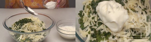 Заправляем салат с огурцом