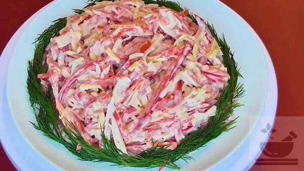 Салат "Красное море" классический рецепт