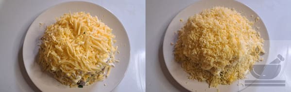 Сыр в салате